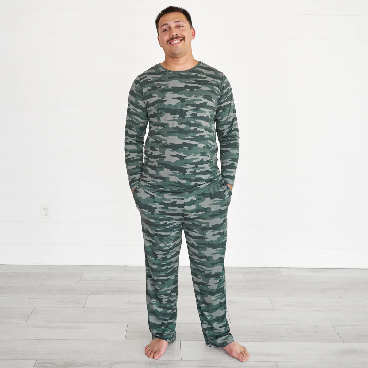 Vintage Camo Men's Pajama Top | Little Sleepies