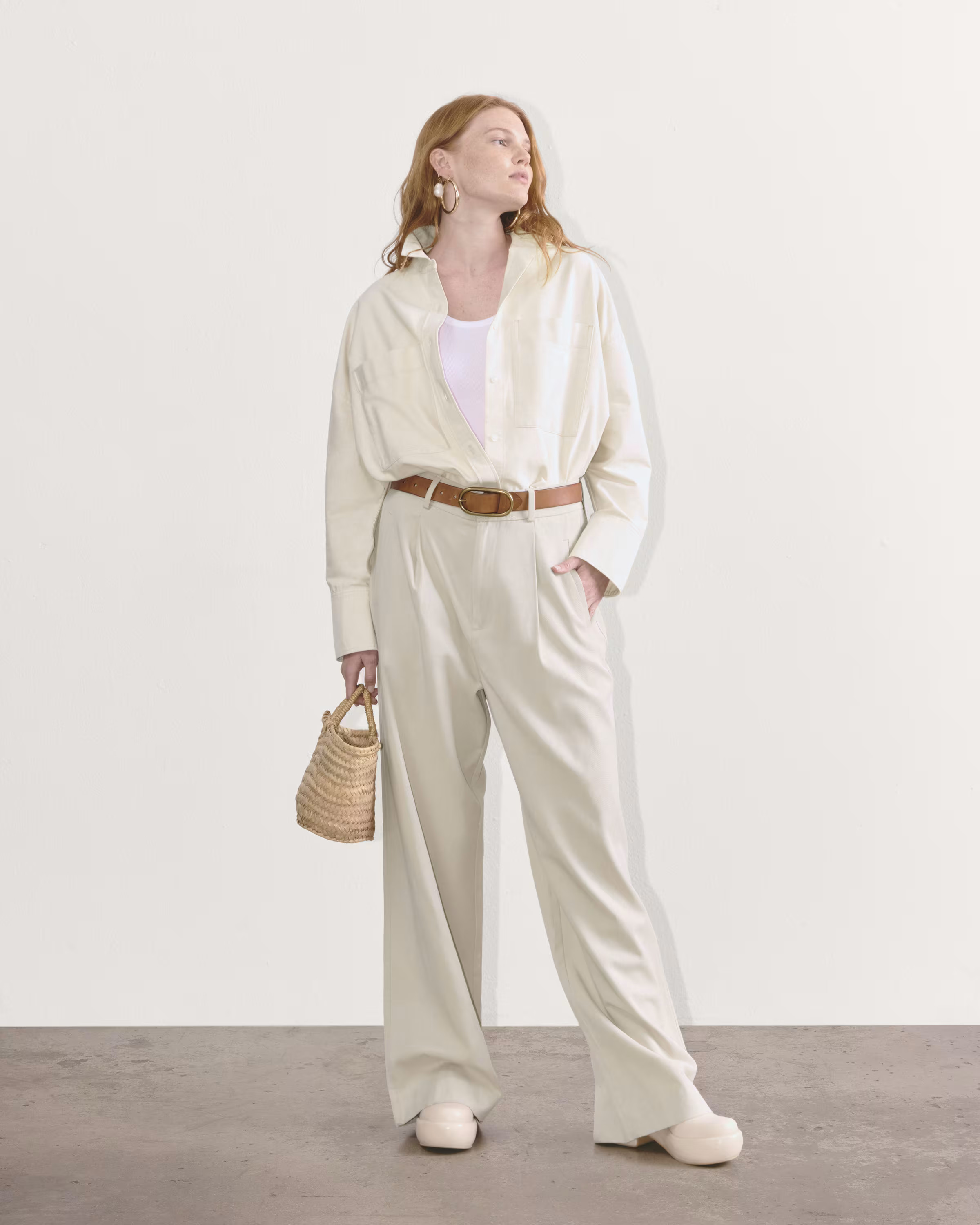 The Draper Pleated Pant in Buttersmooth | Everlane