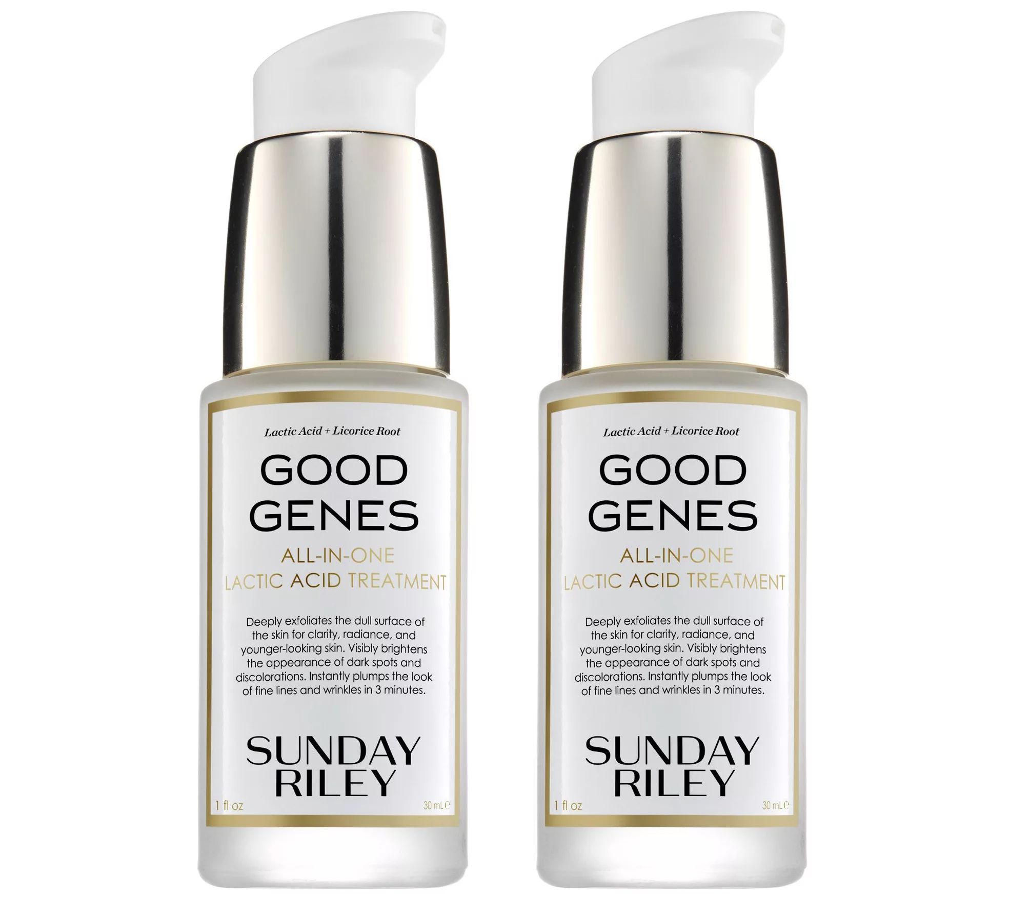 Sunday Riley Good Genes All-In-One Lactic Acid Treatment Duo | QVC