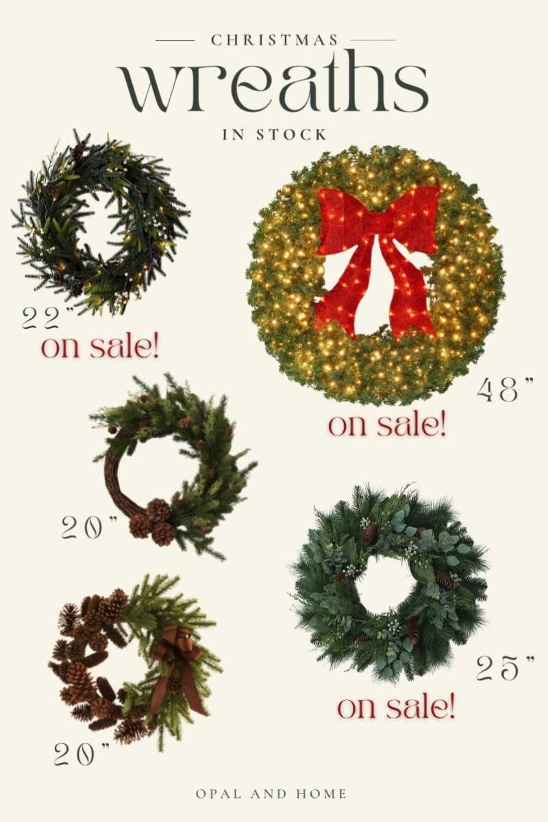 In stock Christmas wreaths! 

#LTKfindsunder100 #LTKsalealert #LTKhome