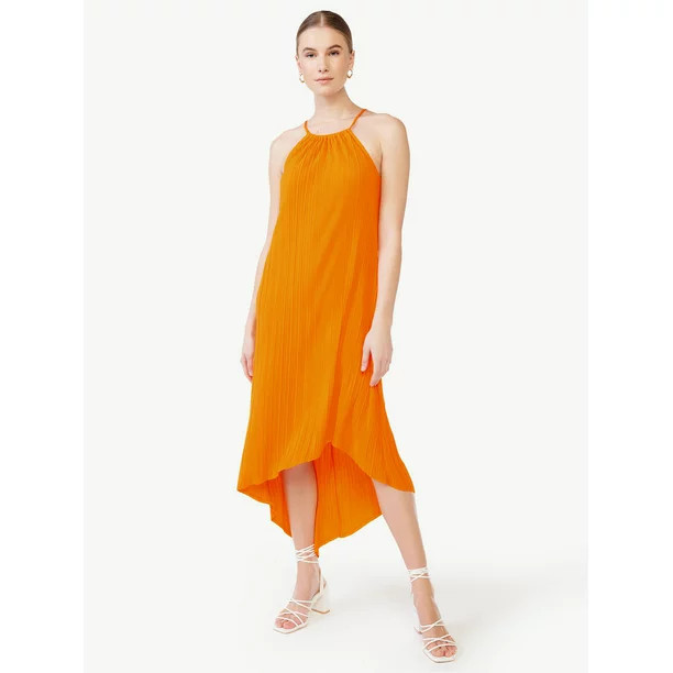 ScoopScoop Women's Asymmetrical Halter Midi DressUSD$32.00Price when purchased online | Walmart (US)