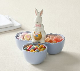 Rifle Paper Co. Easter Ceramic Divided Candy Holder | Pottery Barn Kids