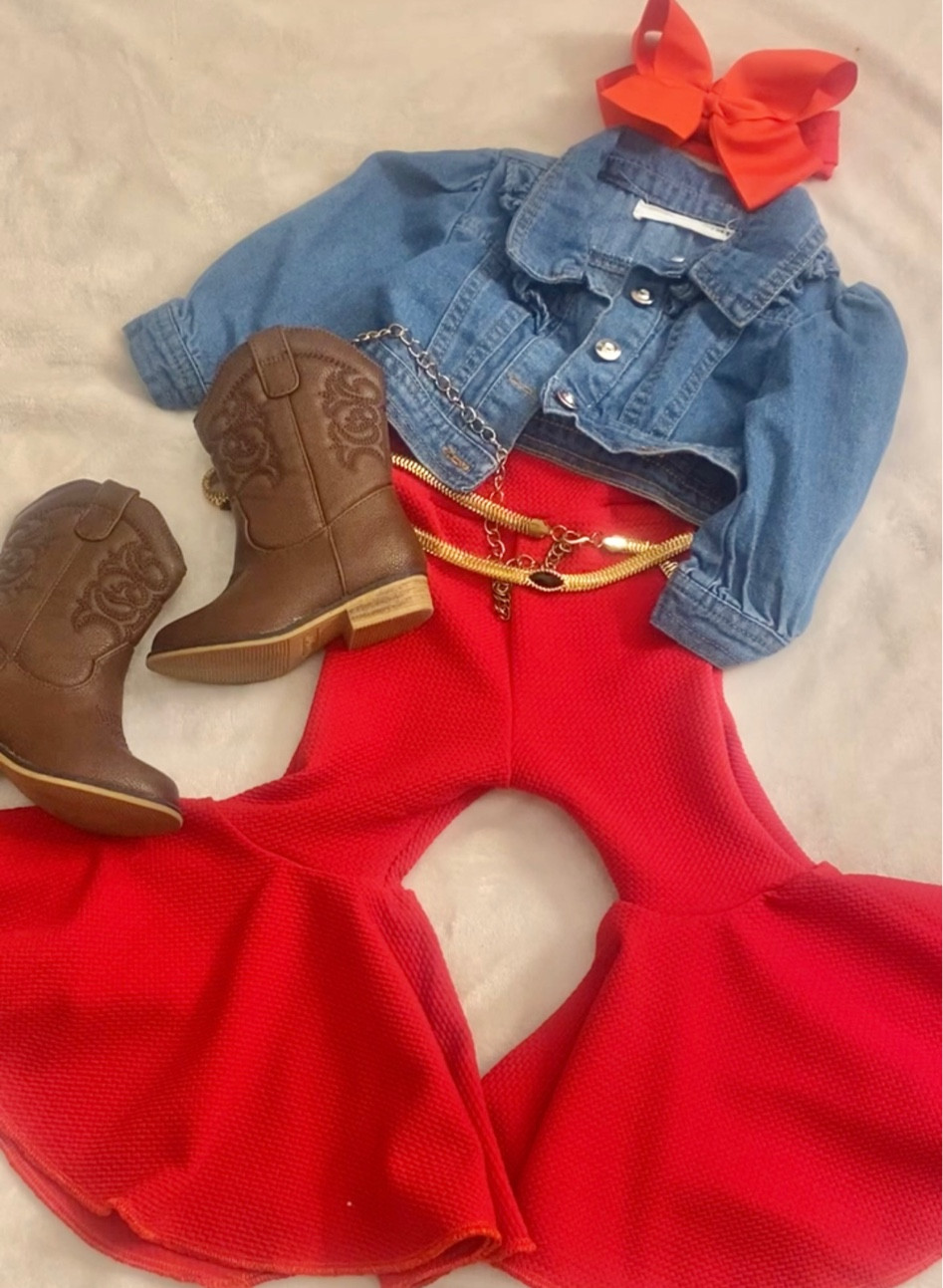 Bell bottoms, toddler outfit, cowgirl style, bows, cowgirl boots 


#LTKbaby #LTKkids #LTKFind