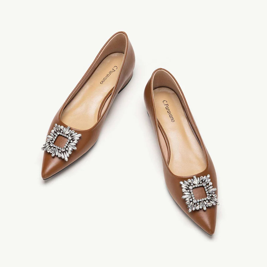 Crystal Buckle Flats (Aida) | C.Paravano | cparavano