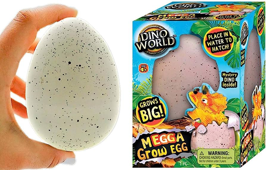 JA-RU XXL Mega Magic Grow Hatching Growing Dinosaur Eggs Toy (1 Egg) Dinosaur Toy Surprise Eggs. ... | Amazon (US)