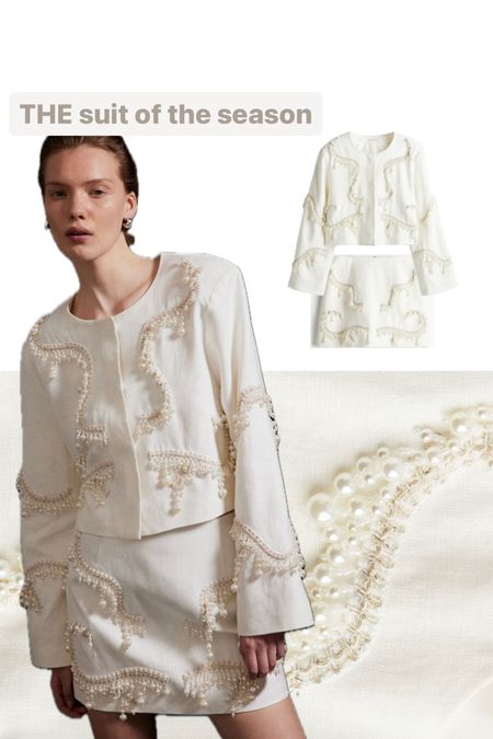 This suit is a DREAM😍 linen and embellishment, perfect for a summer occasion!! I added it to my basket so fast even though I have no excuse for it🤍

#LTKparties #LTKwedding #LTKSeasonal