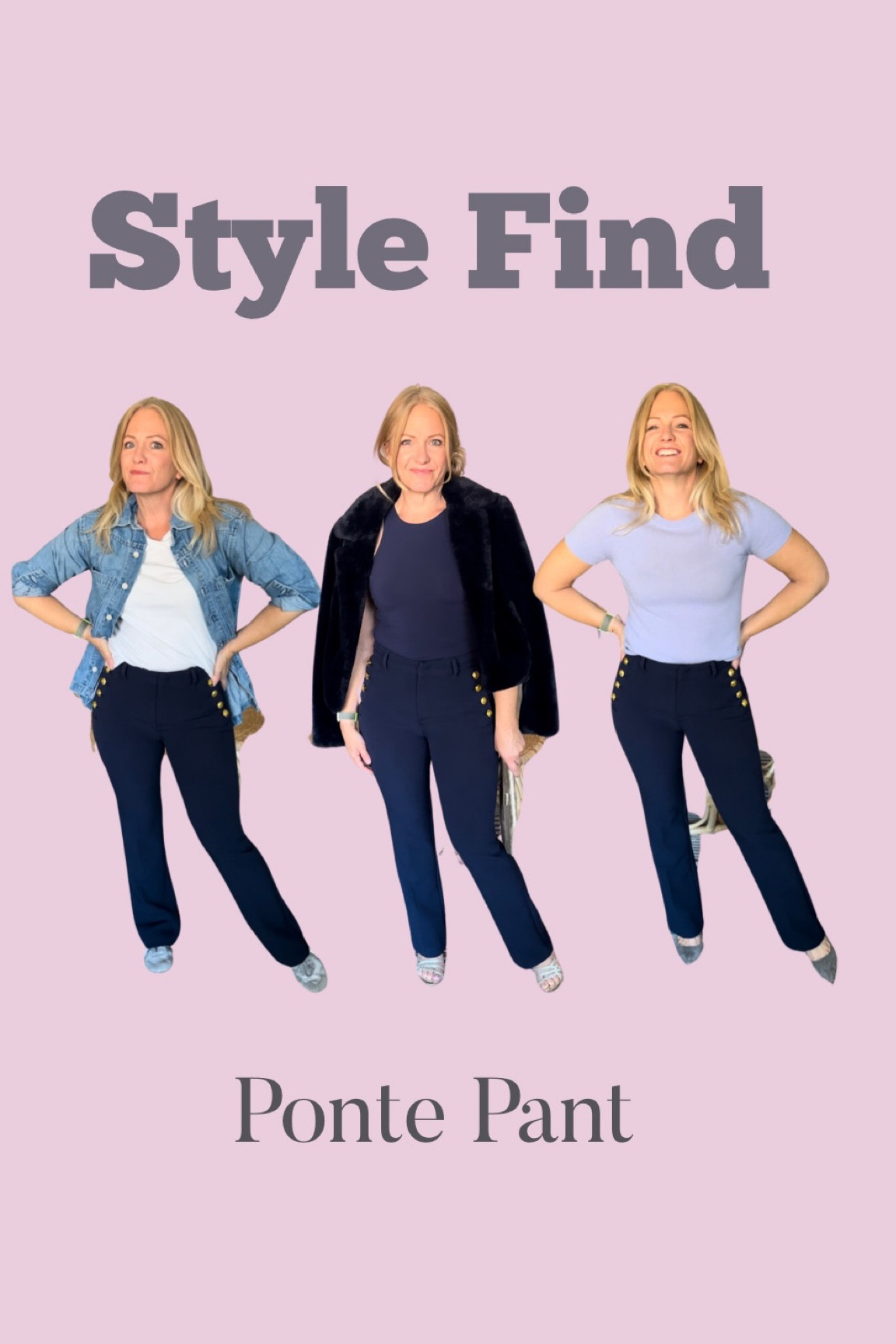 The ponte pant everyone needs! 

Styled 3 ways: 
Casual
Office 
Night out 

#LTKover40 #LTKsalealert