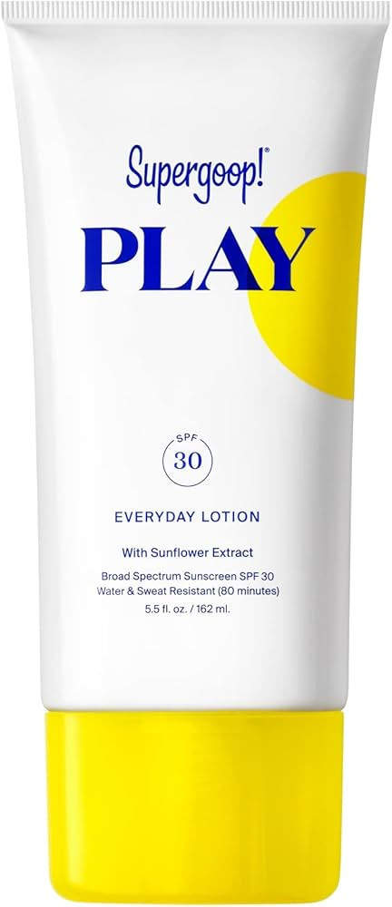 Supergoop! PLAY Everyday SPF 30 Lotion, 5.5 oz - Broad Spectrum Sunscreen for Sensitive Skin - Wa... | Amazon (US)