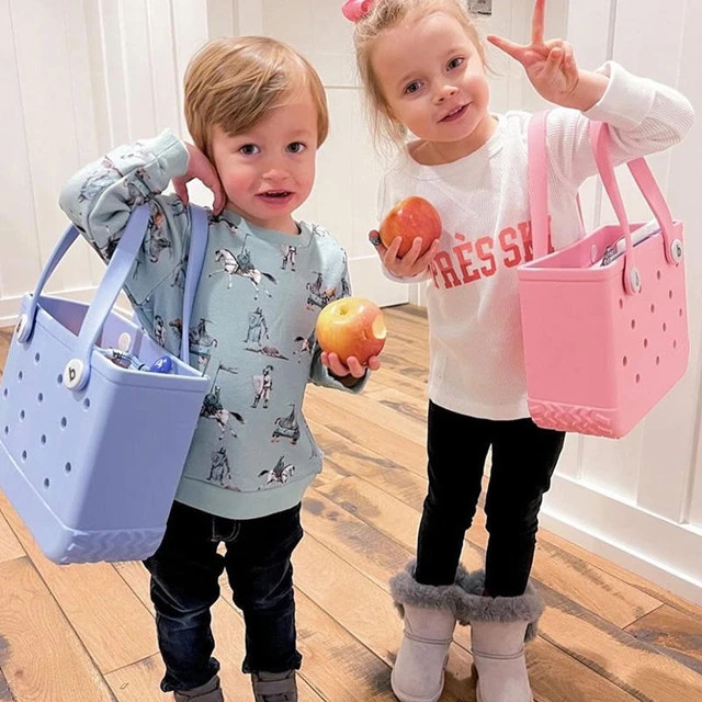 Mini bolsa de goma EVA impermeable para niños, cesta de almacenamiento de playa, bolso de compra... | AliExpress (US)