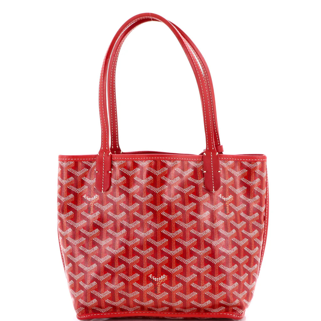 Anjou Reversible Tote Coated Canvas Mini | Rebag