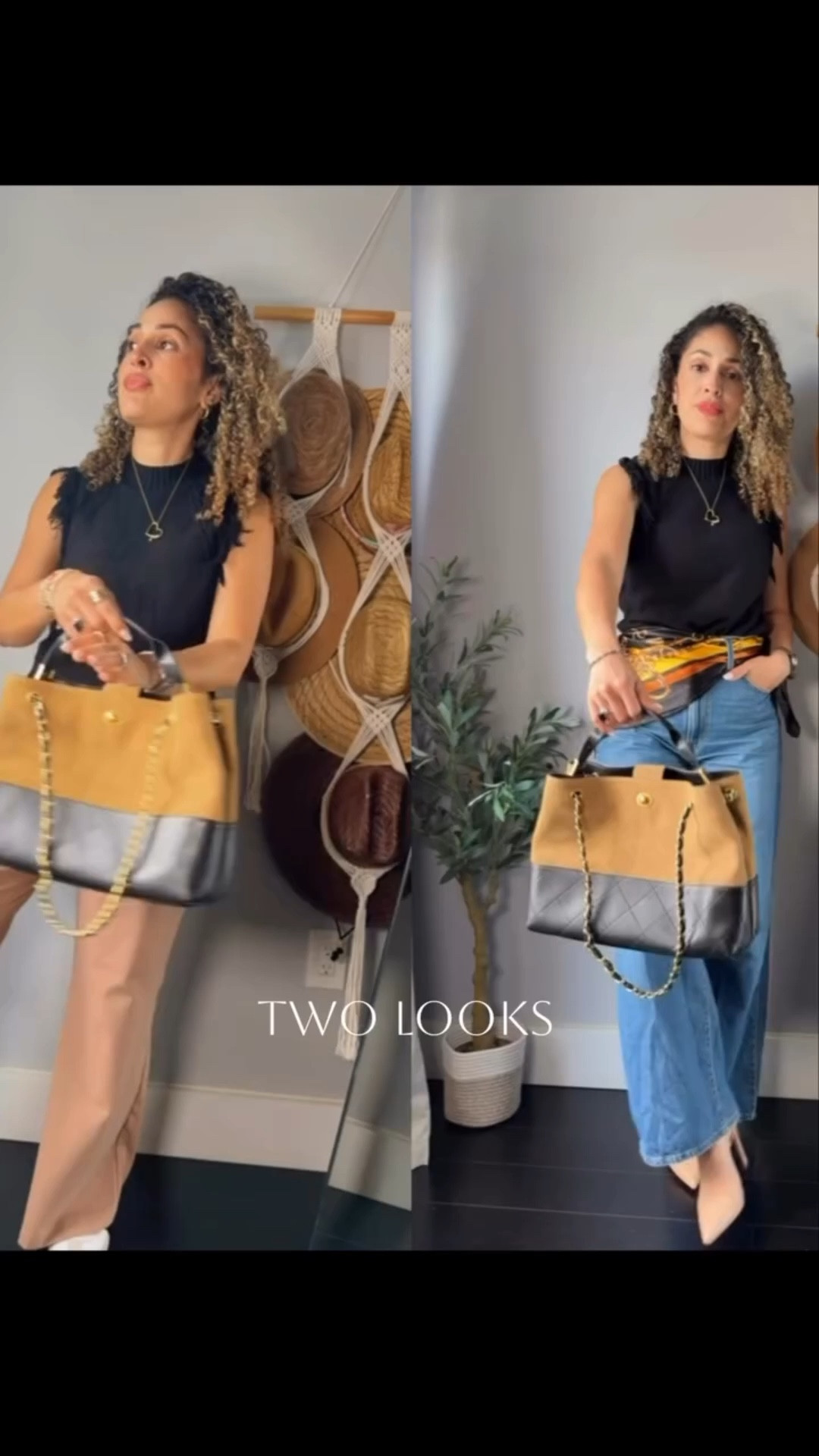One top. Two looks. The easiest way to maximize your wardrobe.

The same top styled two completely different ways. Look one paired with trouser pants for a polished and comfy everyday outfit. Look two styled with flare jeans, a scarf as a belt, and stilettos for a more elevated casual vibe.

I love pieces that can be styled multiple ways because it makes getting dressed easier while creating totally different outfits with the same item.

If retail therapy is good for brain health then I am simply investing in my wellness routine.

Top from @saodimallsu.us
Pants @halara_official
Shoes @adidas
Purse and scarf @amazon
Jeans @levis 

one top two looks, outfit styling ideas, mix and match outfits, effortless style ideas, everyday fashion, casual chic outfits, elevated everyday style, versatile wardrobe pieces, fashion reel inspiration

#OneTopTwoLooks #OutfitIdeas #StyleInspiration #EverydayStyle #CasualChic OOTDInspo FashionReels StyleIdeas OutfitInspo MixAndMatch