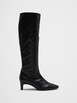 Vegan Leather Tall Slouch Boot | Banana Republic Factory