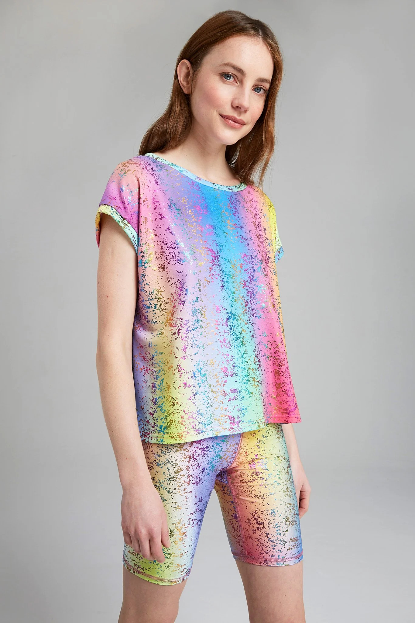 Rainbow Haze Balayage Bike Shorts | Terez