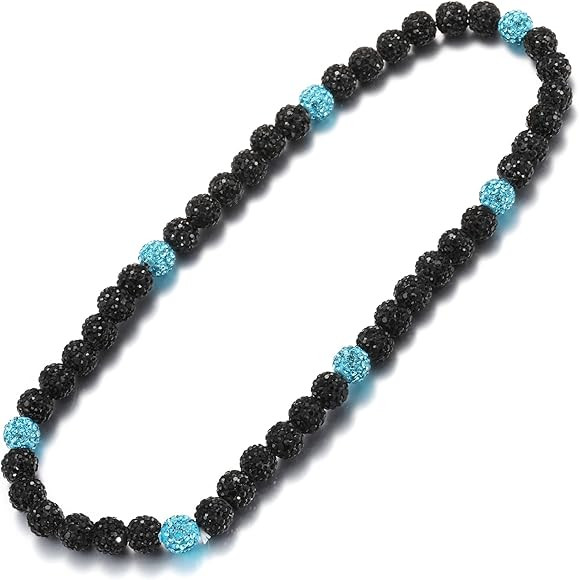 RWQIAN Baseball Beaded Necklace for Men Boys,Bling Baseball Necklace with Baseball Drip Chains In... | Amazon (US)