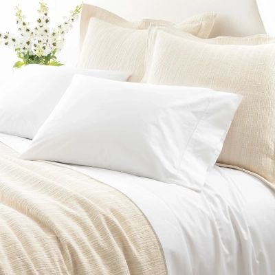 Classic Hemstitch White Sheet Set | Annie Selke