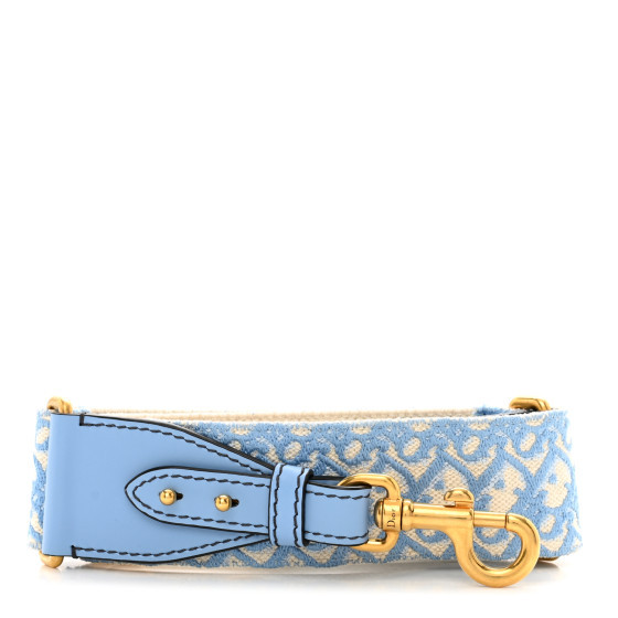 Oblique Adjustable Shoulder Strap Cornflower Blue | FASHIONPHILE (US)