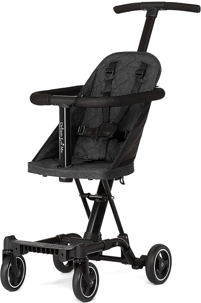 Dream On Me Coast Rider Lightweight Travel Stroller, 45 Lb Limit, Black | Amazon (US)