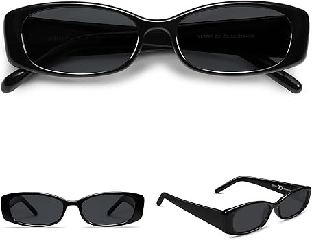VANLINKER Trendy Small Polarized Rectangle Sunglasses for Women Men Retro 90s Shades VL9787 | Amazon (US)
