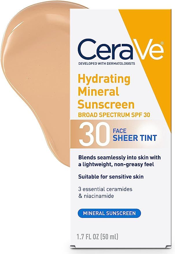 Tinted Sunscreen with SPF 30 | Hydrating Mineral Sunscreen | Amazon (US)