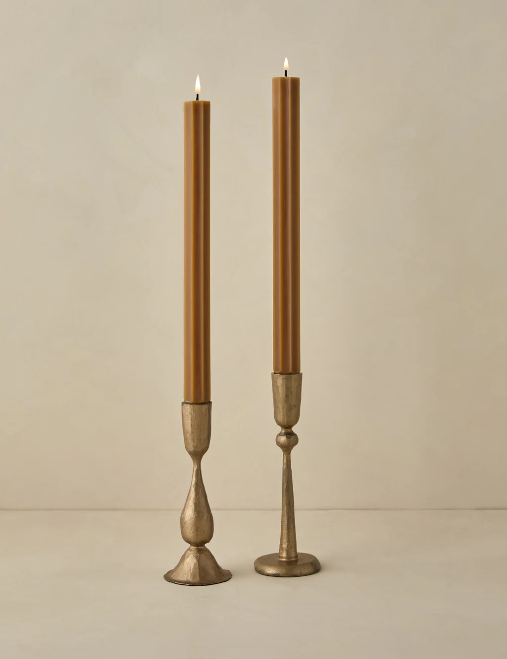 Fluted Church Taper (Set of 2) by Greentree Home | Lulu and Georgia 