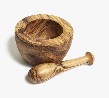Olive Wood Mortar &amp; Pestle | Pottery Barn (US)