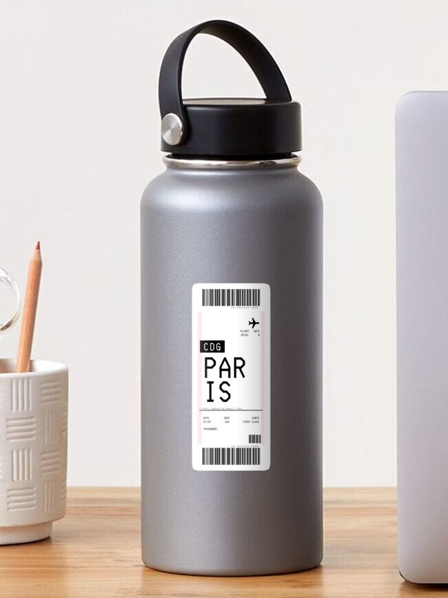 "Paris Boarding Pass" Sticker for Sale by agethegreat | Redbubble (US)