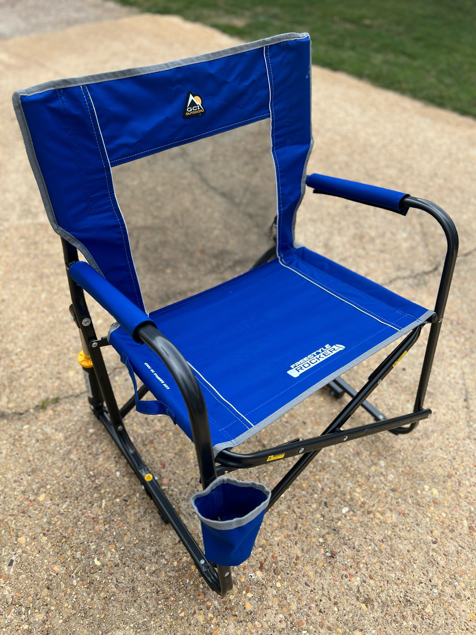 Gci outdoor freestyle rocker cheap portable folding rocking chair