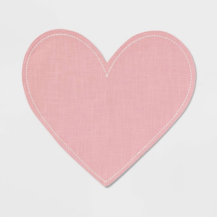 Cotton Heart Shaped Charger Pink - Threshold&#8482; | Target