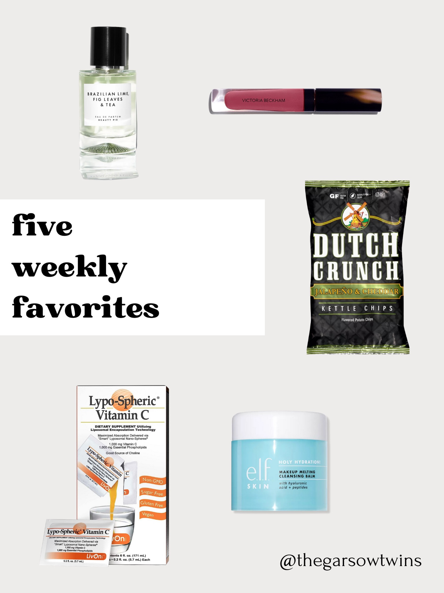 Five weekly favorites 

#LTKunder100 #LTKFind #LTKbeauty
