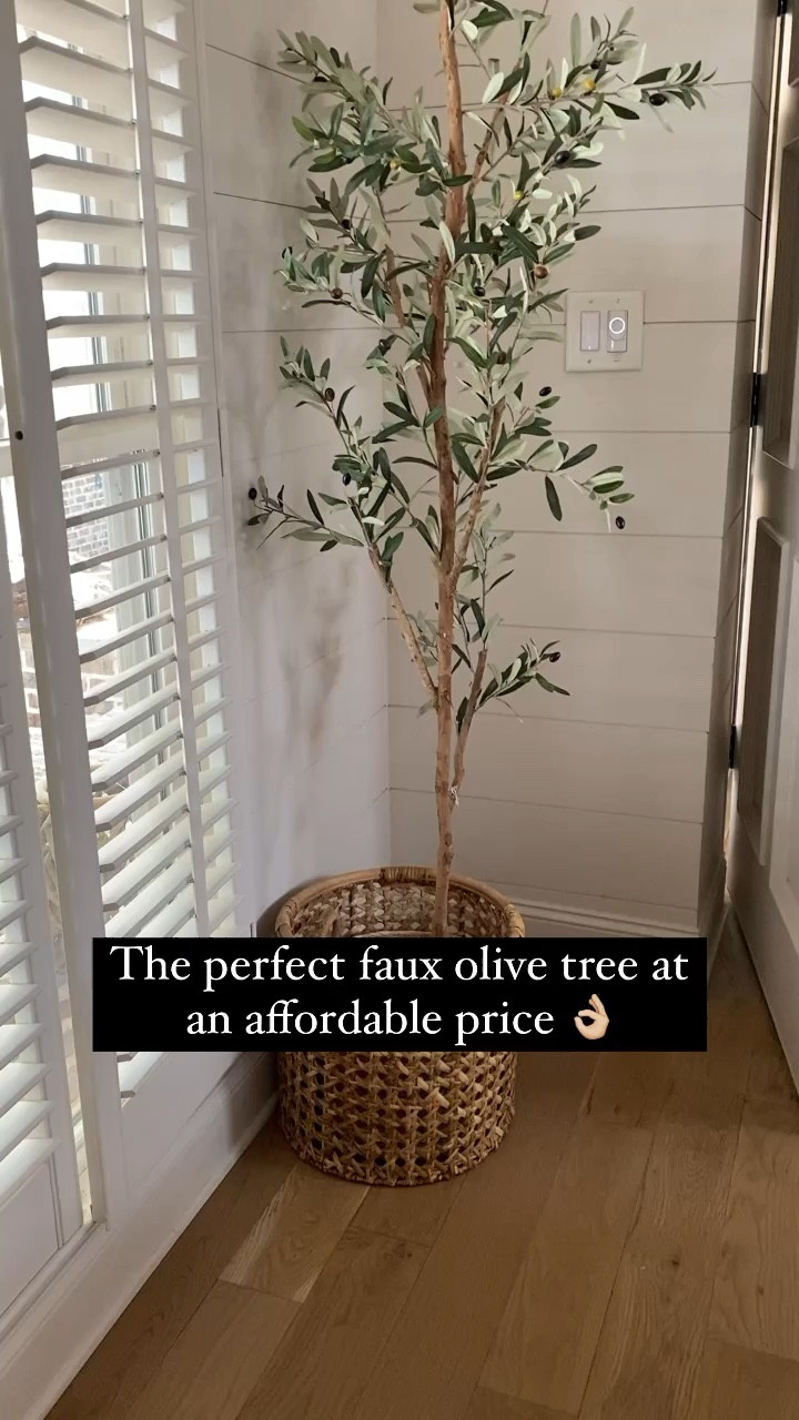 Faux tree, olive faux tree, affordable faux tree, Amazon home decor 

#LTKVideo #LTKHome #LTKStyleTip