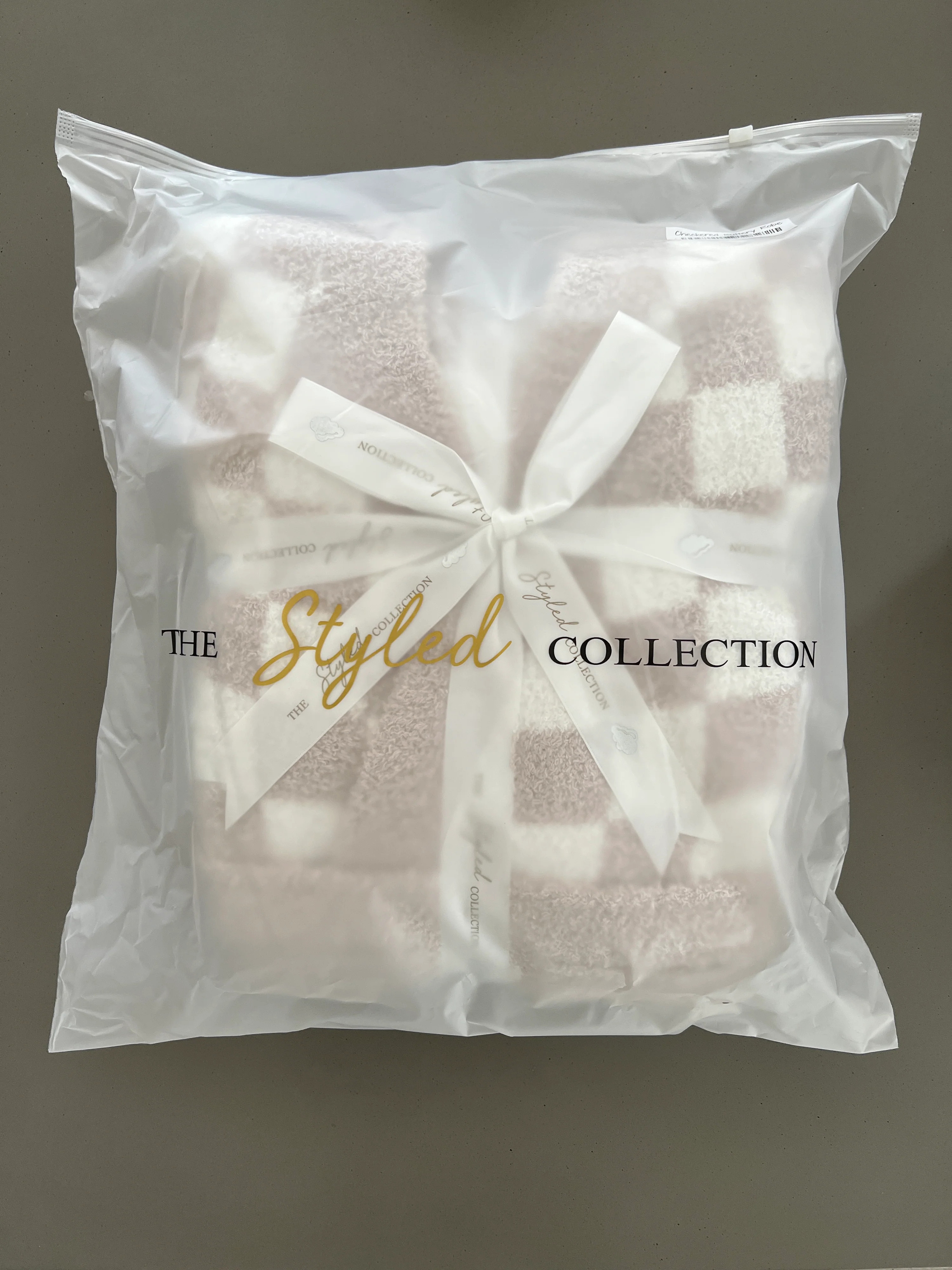 Checkered Buttery Robe | The Styled Collection