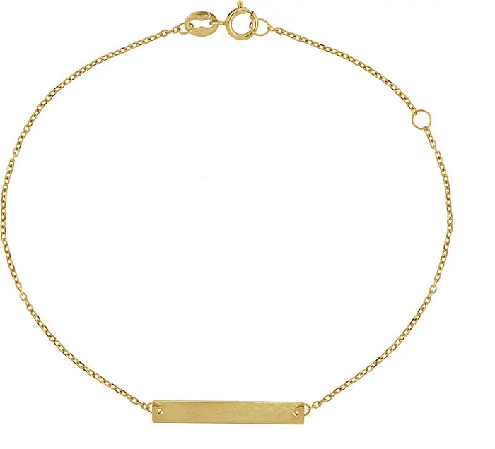 14K Gold Petite Bar Bracelet | Nordstrom Rack