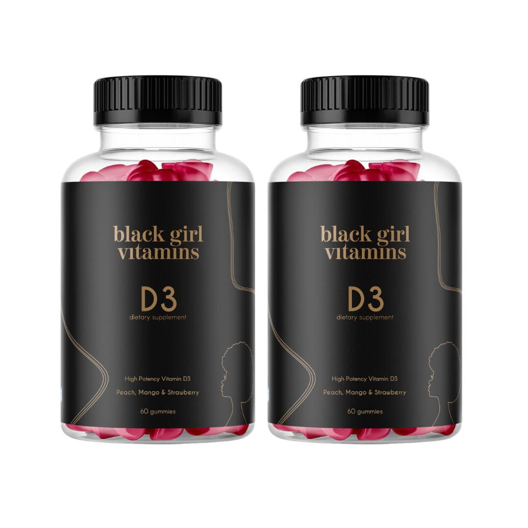 Black Girl Vitamins - Vitamin D3 Gummies, for Immune, Energy, and Bone Support, 2000IU (50mcg) Vi... | Amazon (US)