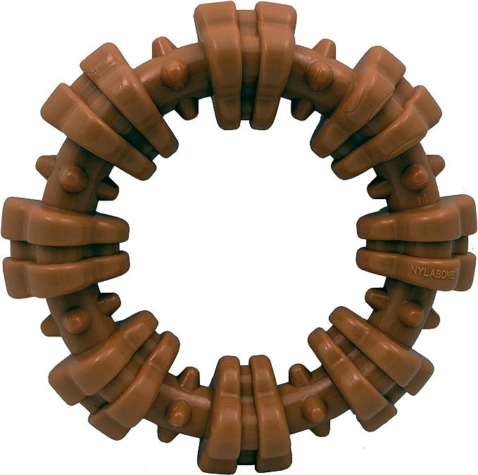 Nylabone Power Chew Textured Dog Chew Ring Toy - Tough and Durable Dog Chew Toy for Aggressive Ch... | Amazon (US)