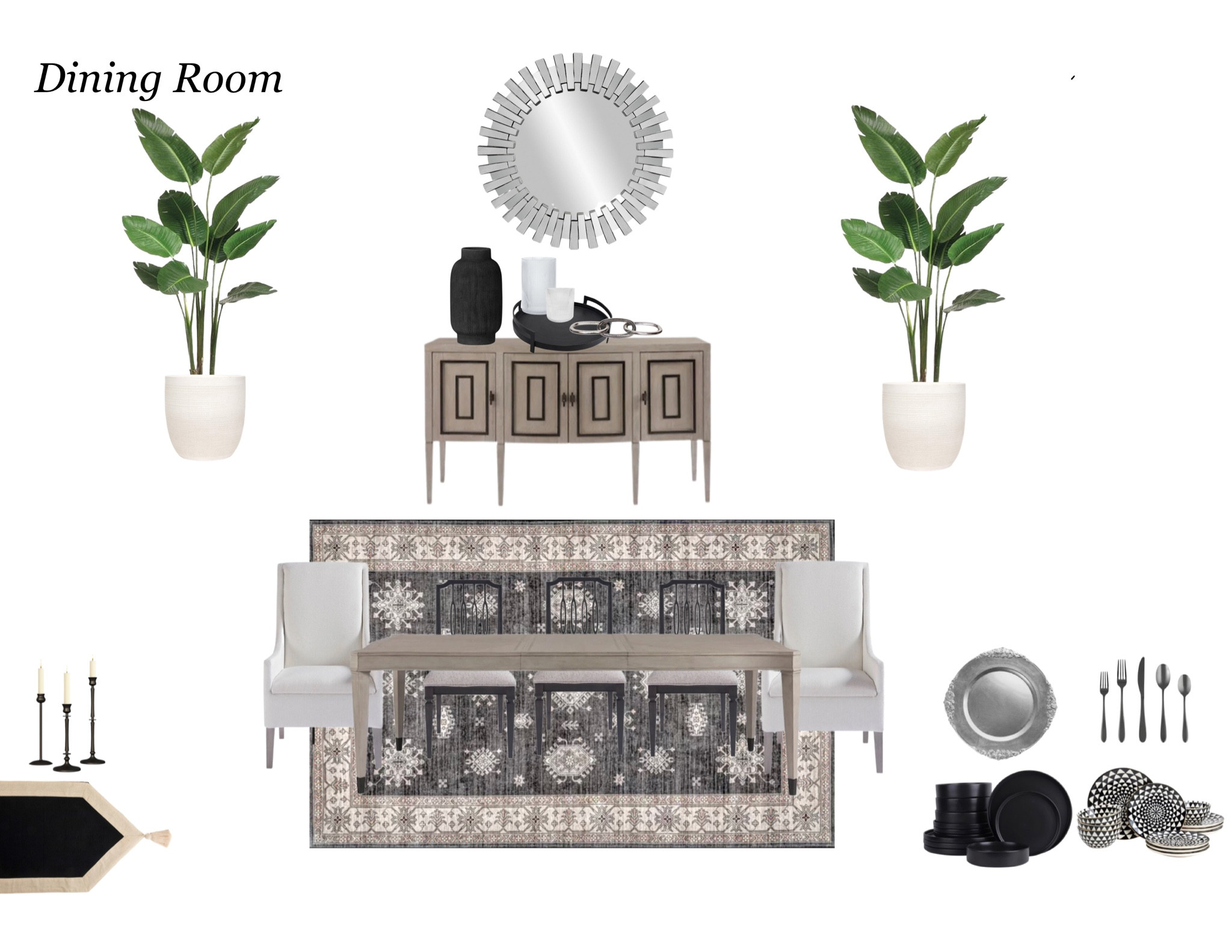 Formal Dining that makes a statement with depth and design 

#LTKfindsunder100 #LTKhome #LTKfindsunder50