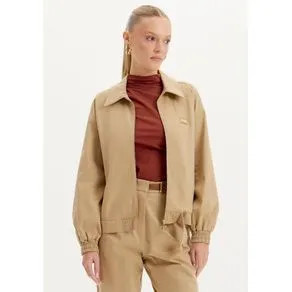 Jaqueta Bomber Com Bolsos Bege P | OffPremium (BR)