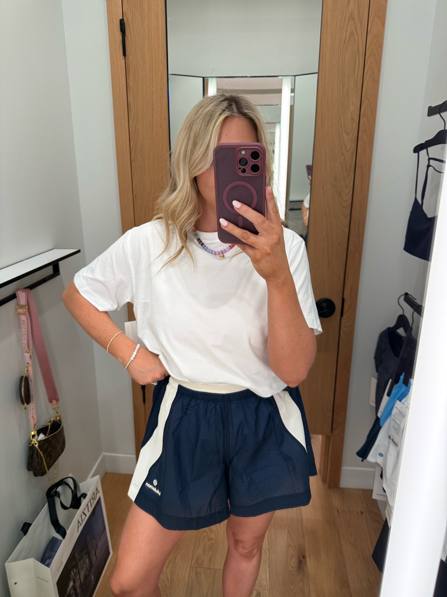 I love these track shorts! Size down. Wearing a M but could have done a small

#LTKootd