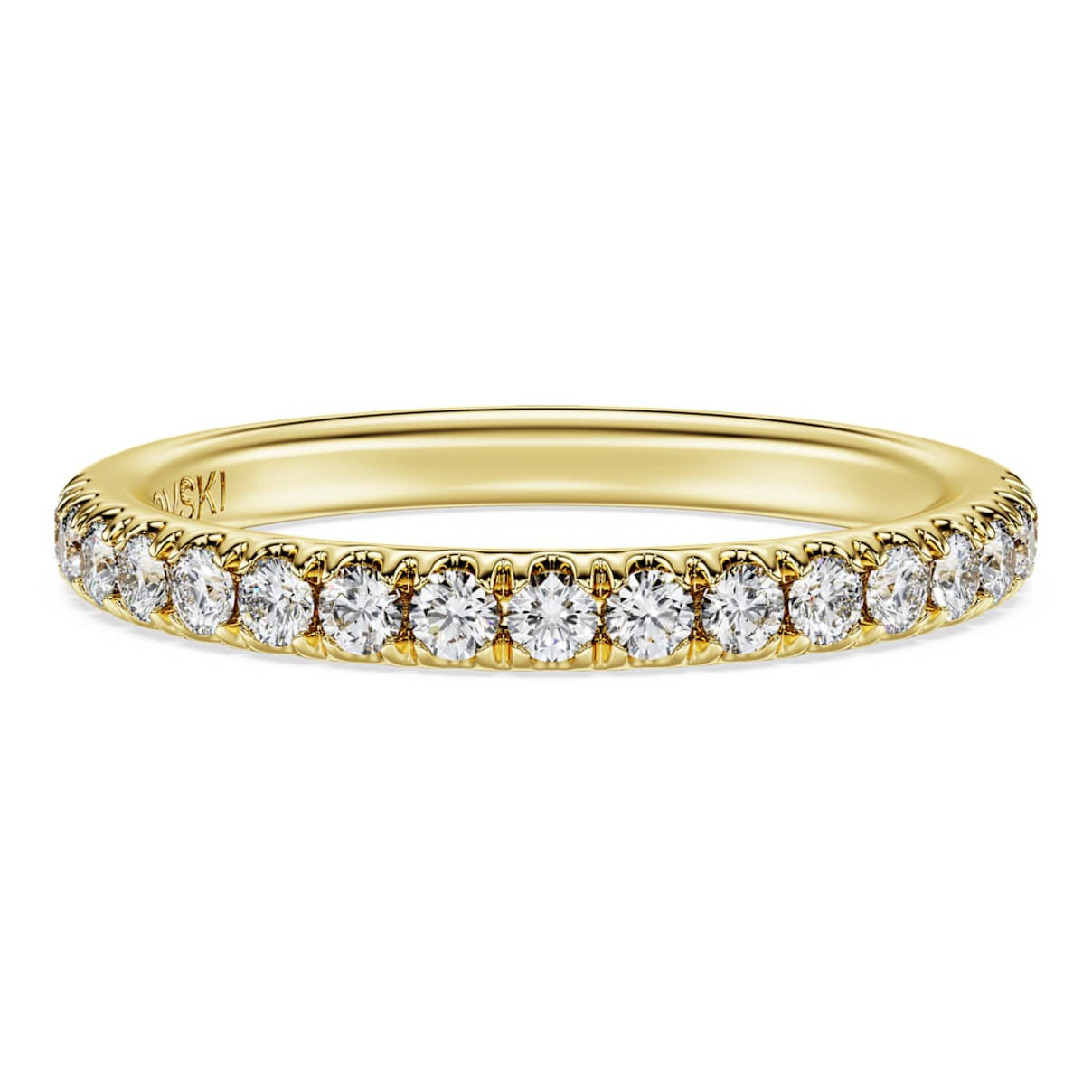 Eternity bandring, Laboratorium-diamanten 0,4 ct tw, Ronde vorm, 18K geelgoud | SWAROVSKI