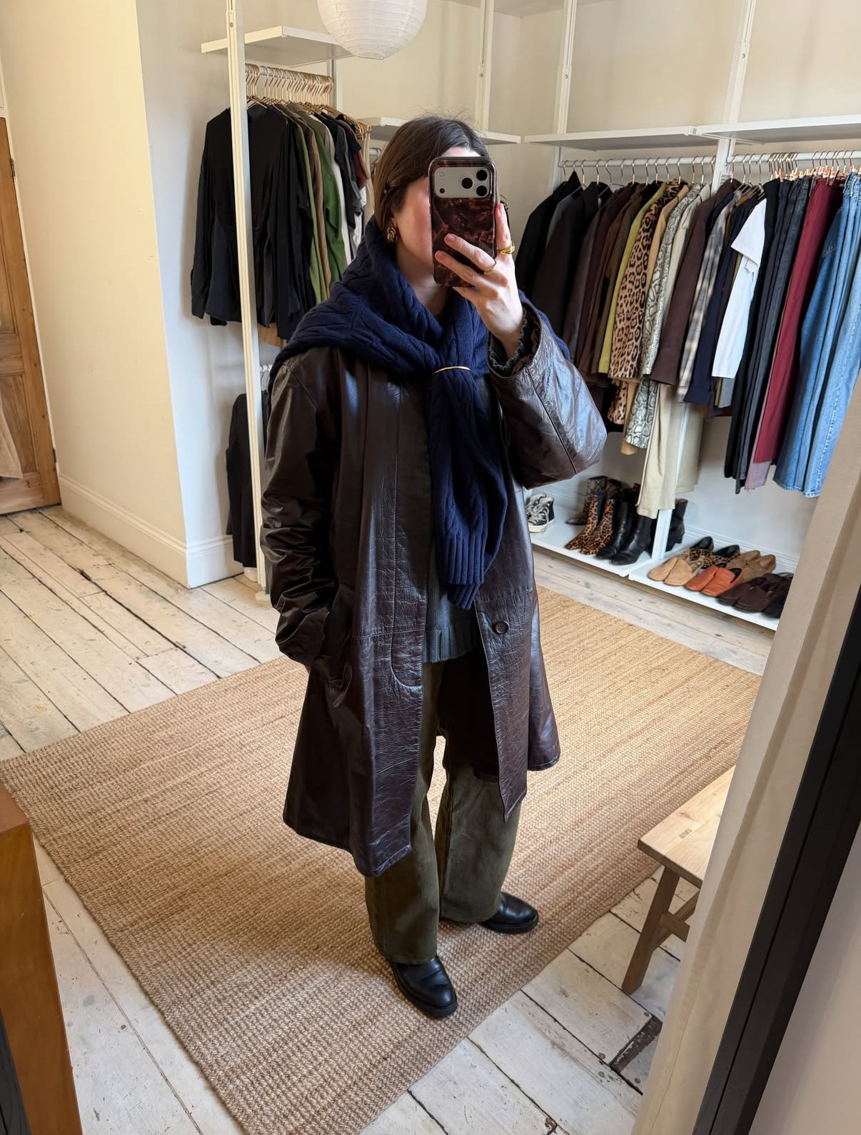 Outfit check for a very cold winters day, layering up in all the knitwear and leather I can find

#LTKstyletip #LTKwinter