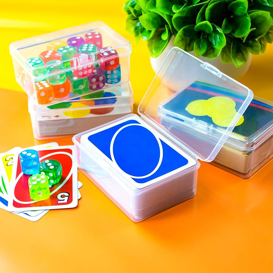 4 Pcs Playing Card Case, Works for 112 Standard UN* Cards And Other Same Or Smaller Size Very Wel... | Amazon (US)