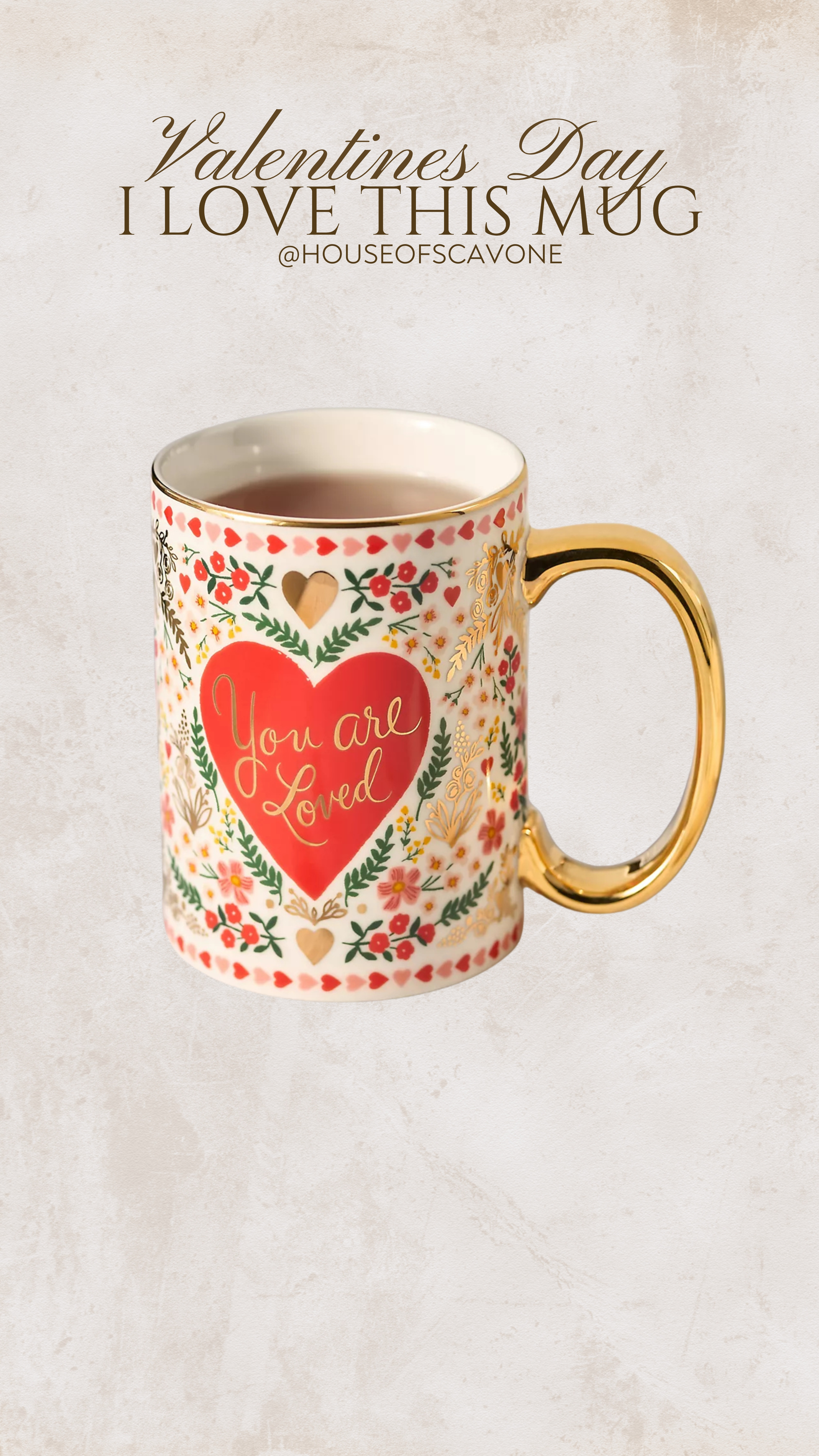 LOVING this You Are Loved Mug by Anthropologie! It was an immediate order! #anthro #valentinesday #vday #coffeemug 

 #LTKSeasonal #LTKHome