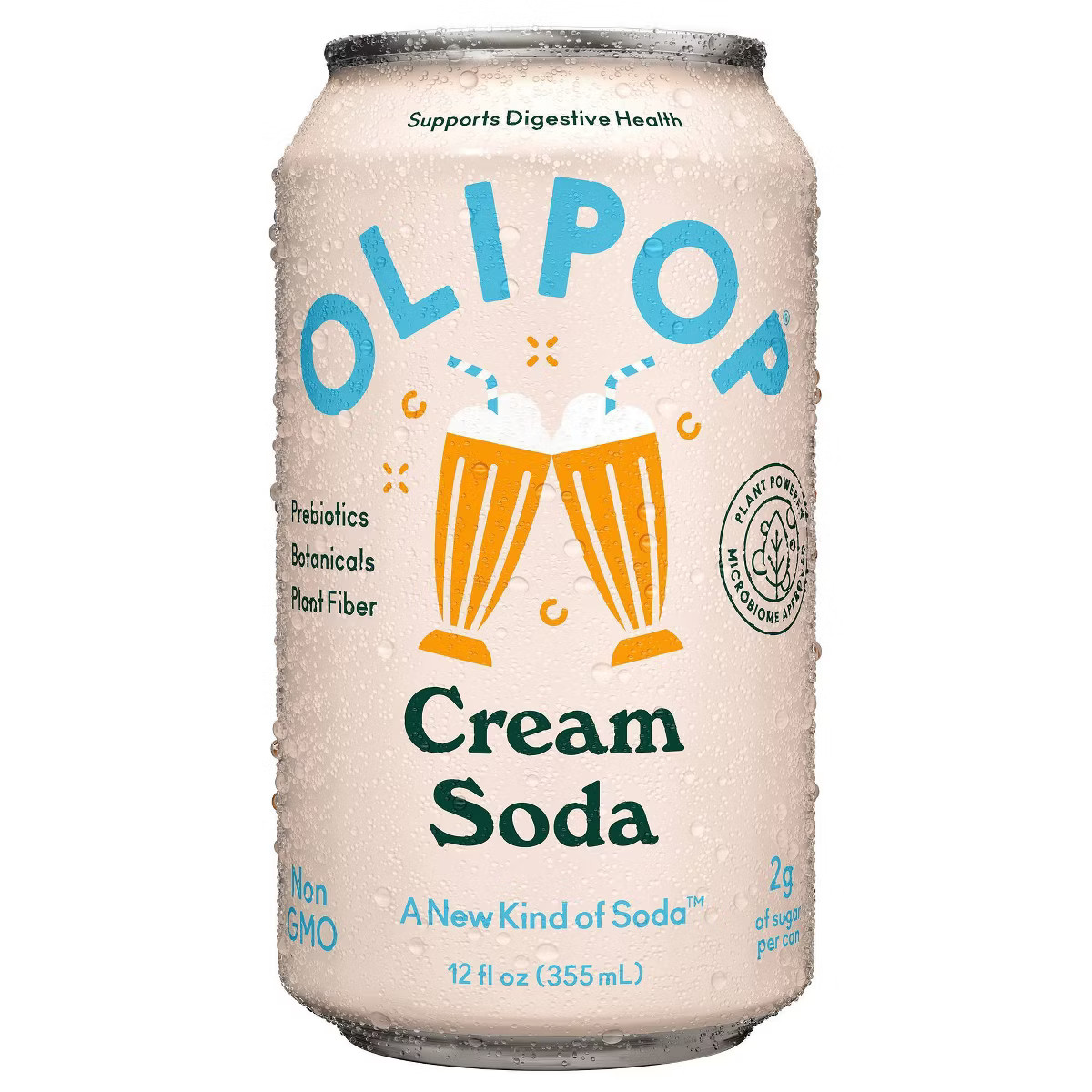 OLIPOP Cream Soda Prebiotic Soda - 12 fl oz Can | Target