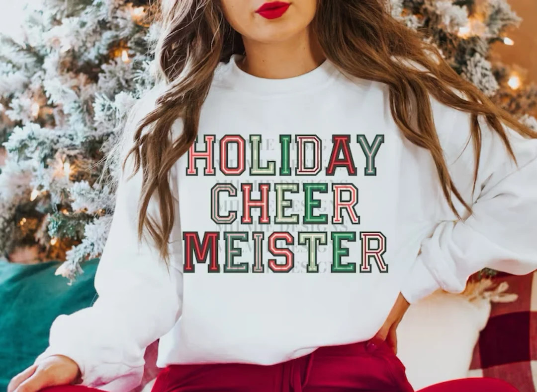 Holiday Cheer Meister Sweatshirt, Christmas Shirt, Holiday Shirt, Grinch Shirt, Christmas Sweatshirt | Etsy (US)