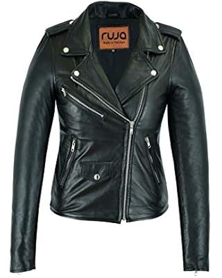 Women Leather Jacket - Real Lambskin Leather Jackets For Women | Amazon (US)