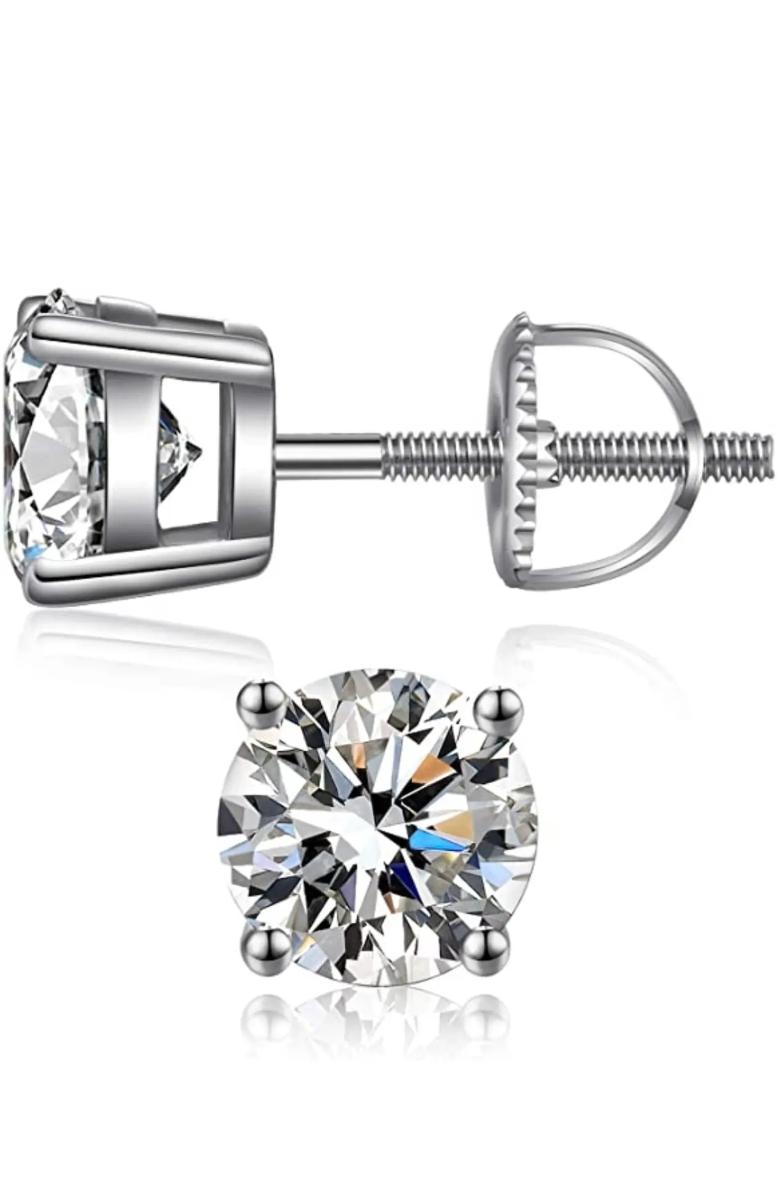 Sterling Silver Screw-back Round Studs | Nordstrom