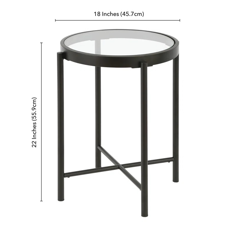 Hermas Glass End Table | Wayfair North America