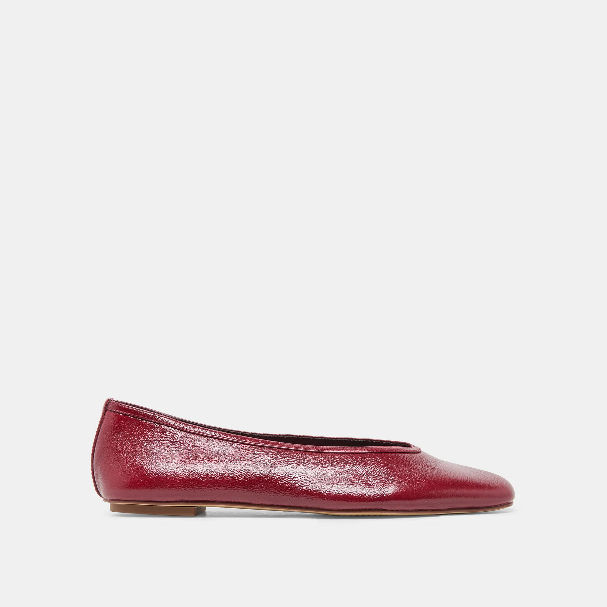 CARET Garnet Leather Pointed-Toe Ballet Flats | Dolce Vita | DolceVita.com