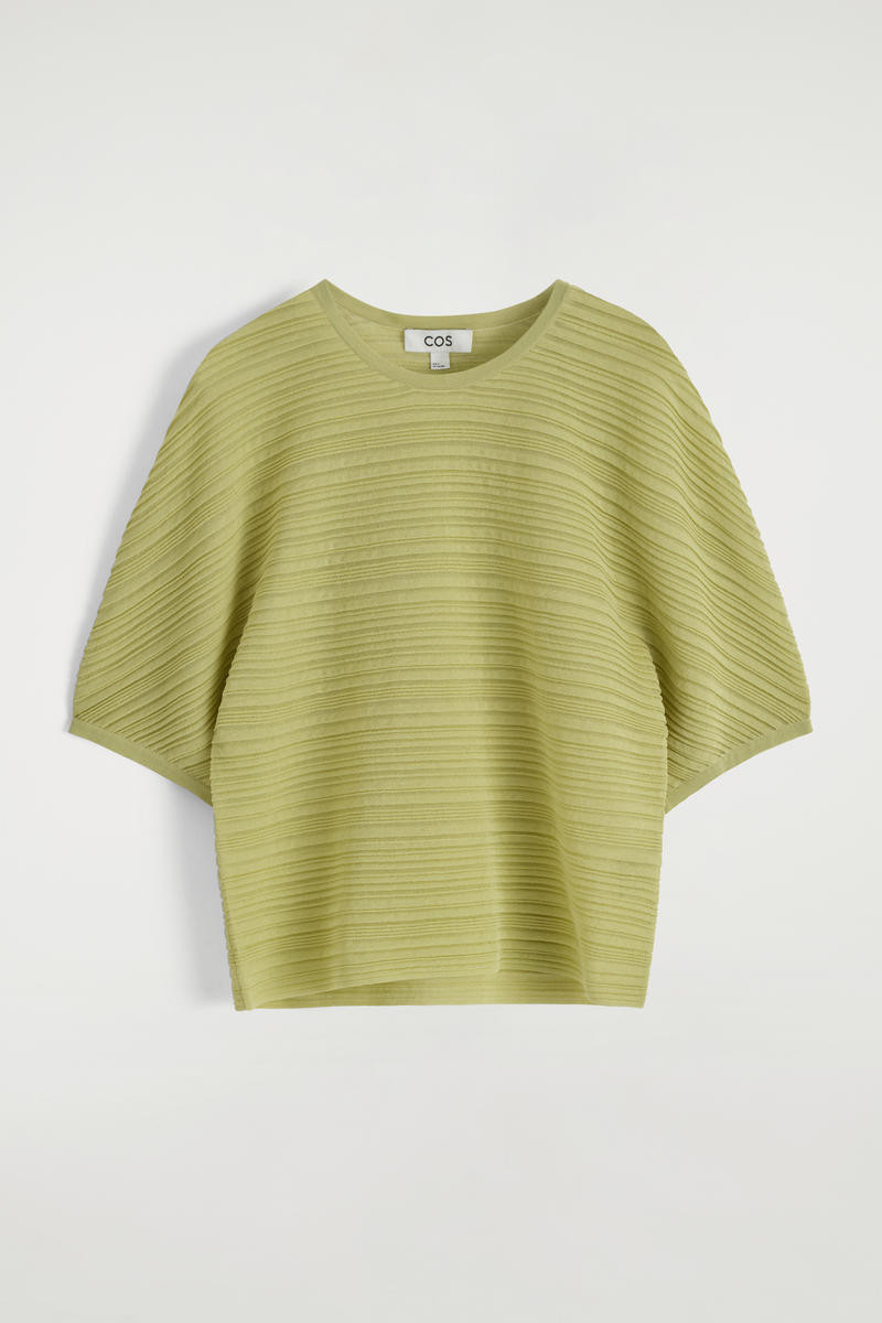 Pleated Knitted T-Shirt | COS (US)