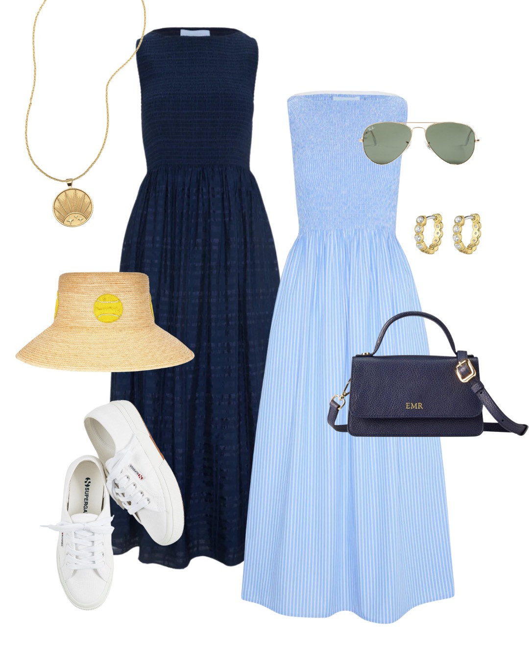 Casual, classic looks for the US Open tournament!

Tennis outfit, tennis tournament, tenniscore, US Open, nap dress, Hill House, summer style, summer dress, blue and white striped dress, navy dress, white sneakers, bucket hat, coin necklace, navy crossbody, Mark & Graham, gold hoops, aviator sunglasses, preppy outfit, preppy style 

 #LTKSeasonal #LTKStyleTip #LTKPlusSize