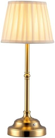 KDG Portables Cordless Table Lamp, Fabric Shade Desk Lamp, 4000mAh Rechargeable Battery Powered L... | Amazon (US)